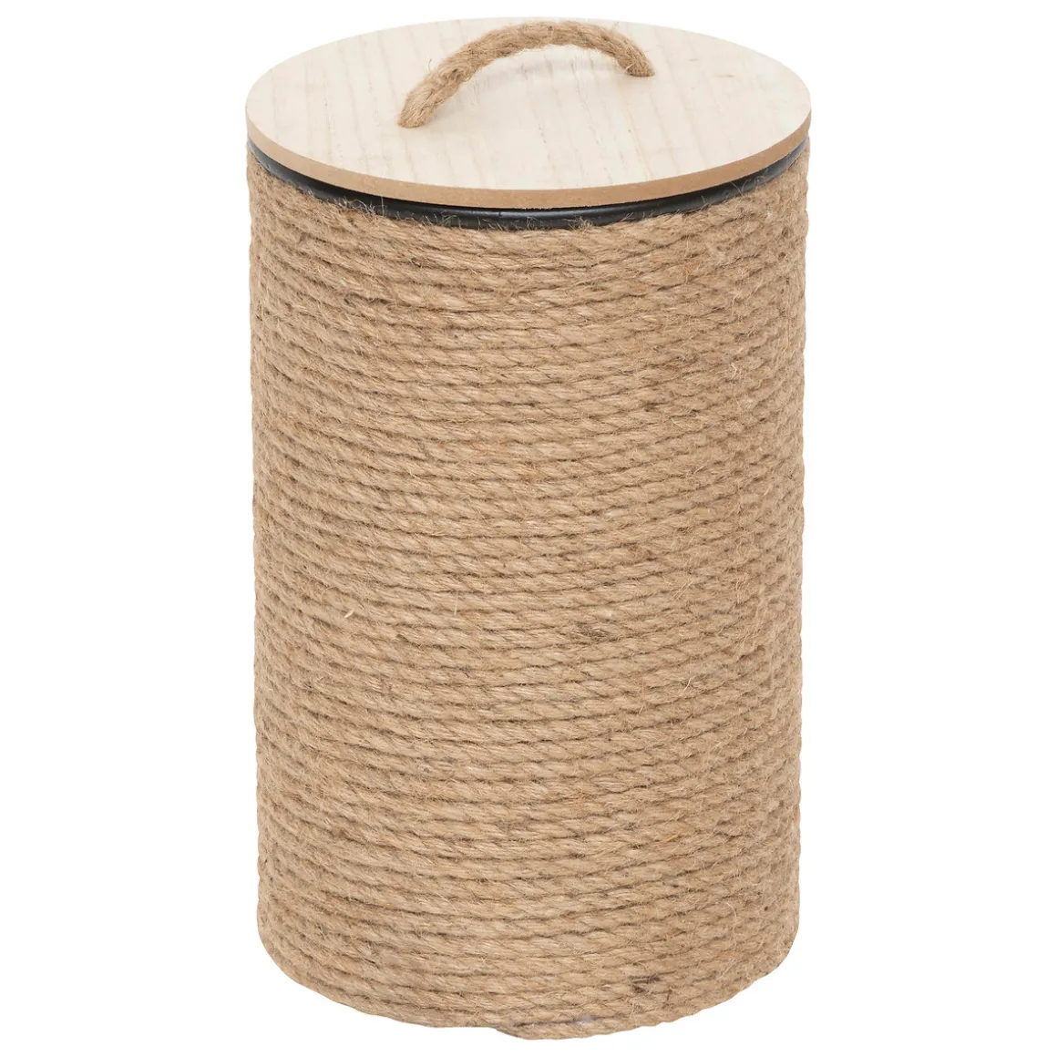 Cesta con tapa beige 48x36cm