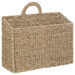 Cesta Cora Beige De Rafia Para Colgar