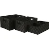 Cesta De Almacenaje Negro Tam.4/4