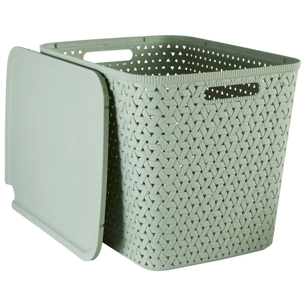 Cesta de almacenaje TRESSY verde 28L