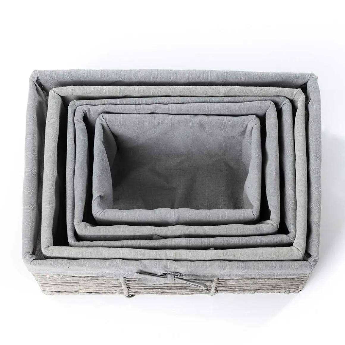 Cesta de baño gris 31x44cm