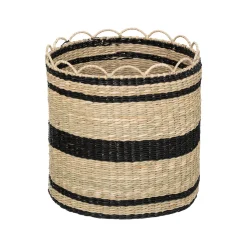 Cesta De Rafia Tam. 1/2 29.5x29.5x29.5Cm