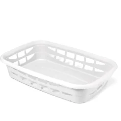 Cesta De Ropa Blanca De Plástico 25L