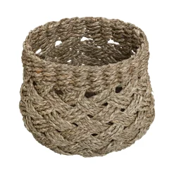 Cesta redonda de seagrass 32x23cm