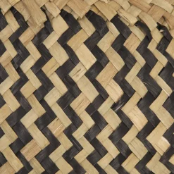 Cesta Seagrass Negra Con Asas 15x37Cm
