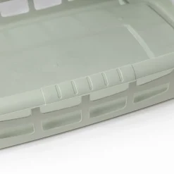 Cesto bajo para ropa verde 25L