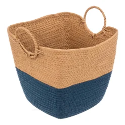 Cesto De Almacenaje Baño Solar Azul Petróleo