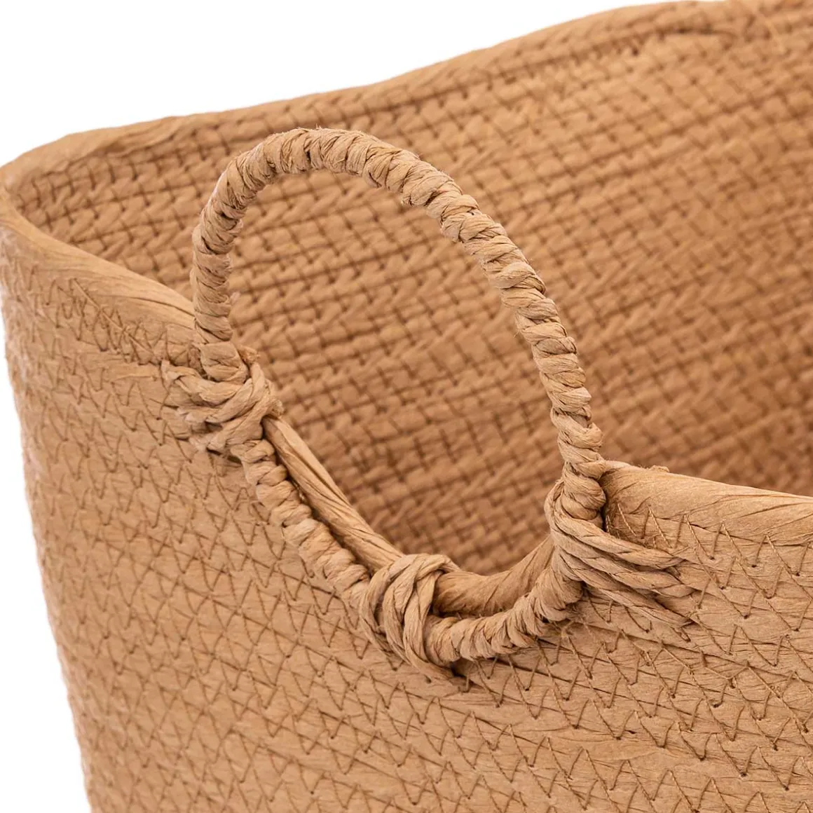 Cesto De Almacenaje Baño Solar Ocre