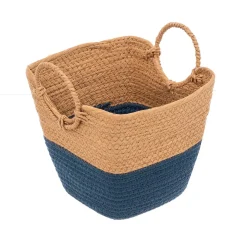 Cesto De Almacenaje Baño Solar Azul Petróleo