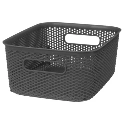 Cesto De Almacenaje Croche Gris Antracite 4L
