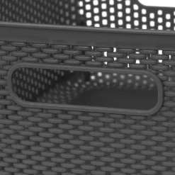 Cesto De Almacenaje Croche Gris Antracite 4L