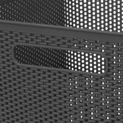 Cesto De Almacenaje De Crochet Gris 19L