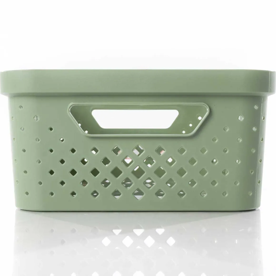 Cesto de almacenaje PIXEL verde 11l