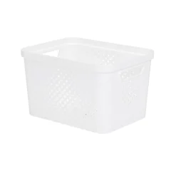 Cesto de almacenaje PIXEL blanco 16l