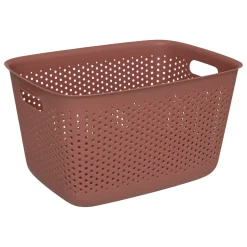 Cesto de almacenaje TILA terracota 17l