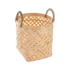 Cesto De Bambú Con Asas 20x25Cm