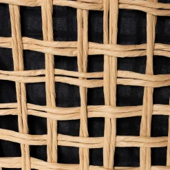 Cesto de baño negra y beige 56cm