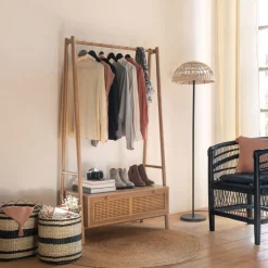 Cesto De Rafia Beige 35x35x35Cm