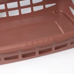 Cesto de ropa bajo de terracota 25L