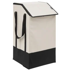 Cesto de ropa beige 45L