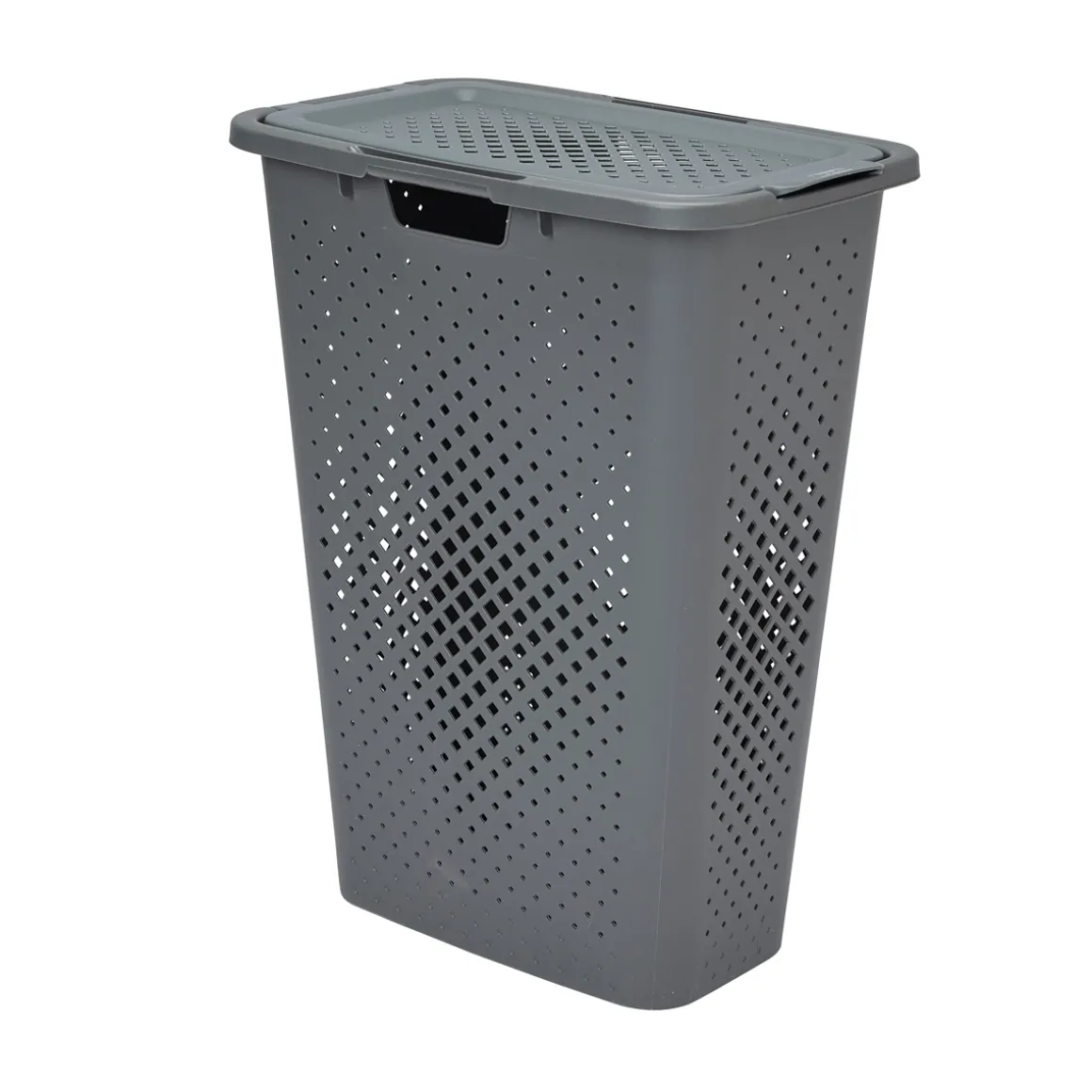 Cesto De Ropa C/Tapa Gris 40L