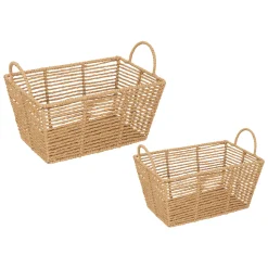 Cesto EUGENE beige de rafia 35cm