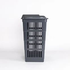 Cesto para colada con tapa gris 40L