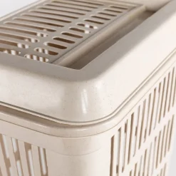 Cesto para colada con tapa crema 40L