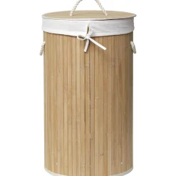 Cesto para colada redondo natural bambú