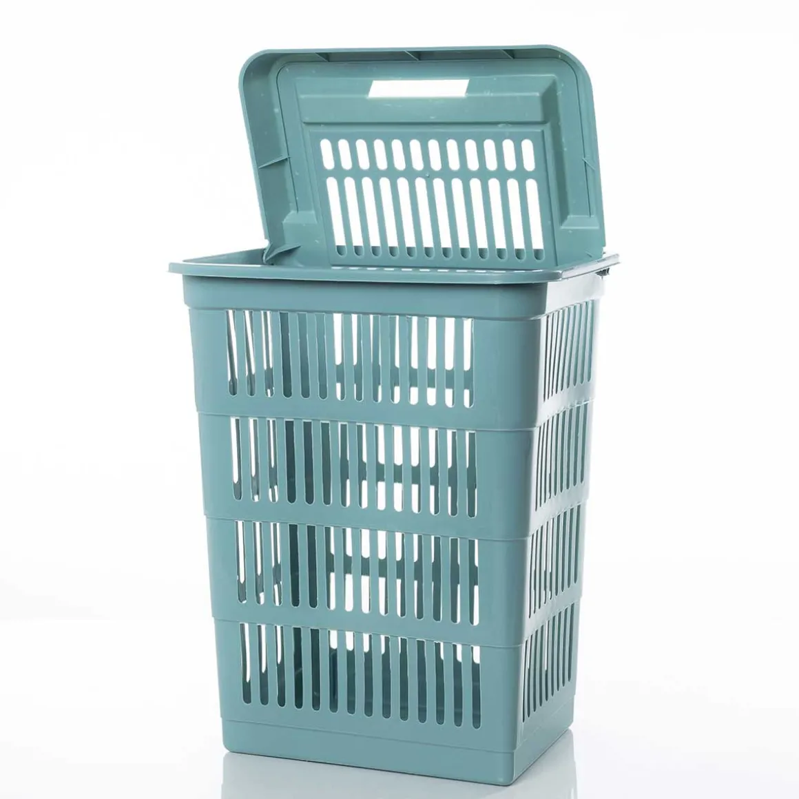 Cesto para colada wc azul SAND con tapa