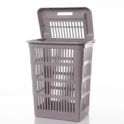 Cesto para colada wc gris pardo SAND con tapa