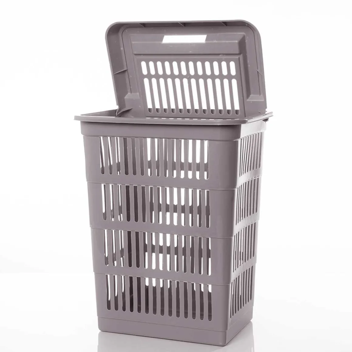 Cesto para colada wc gris pardo SAND con tapa