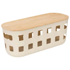 Cesto para ropa con tapa HARMONY beige 5.65L