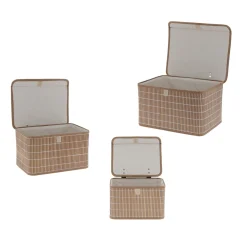 Cesto wc bambú y tela