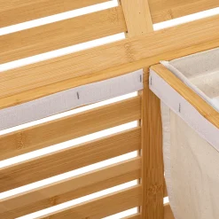 Cesto WC Doble 100L Bambú