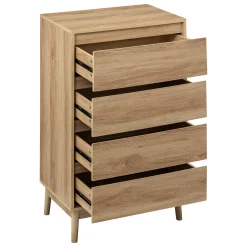 Cómoda Abana 4 Cajones Beige