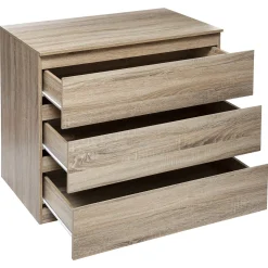 Cómoda de almacenaje DOLO beige con 3 cajones