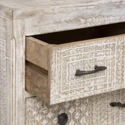 Cómoda De Madera Ajay 126x40x94Cm