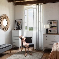 Cómoda Madera Con 4 Cajones 80x40x85.5Cm