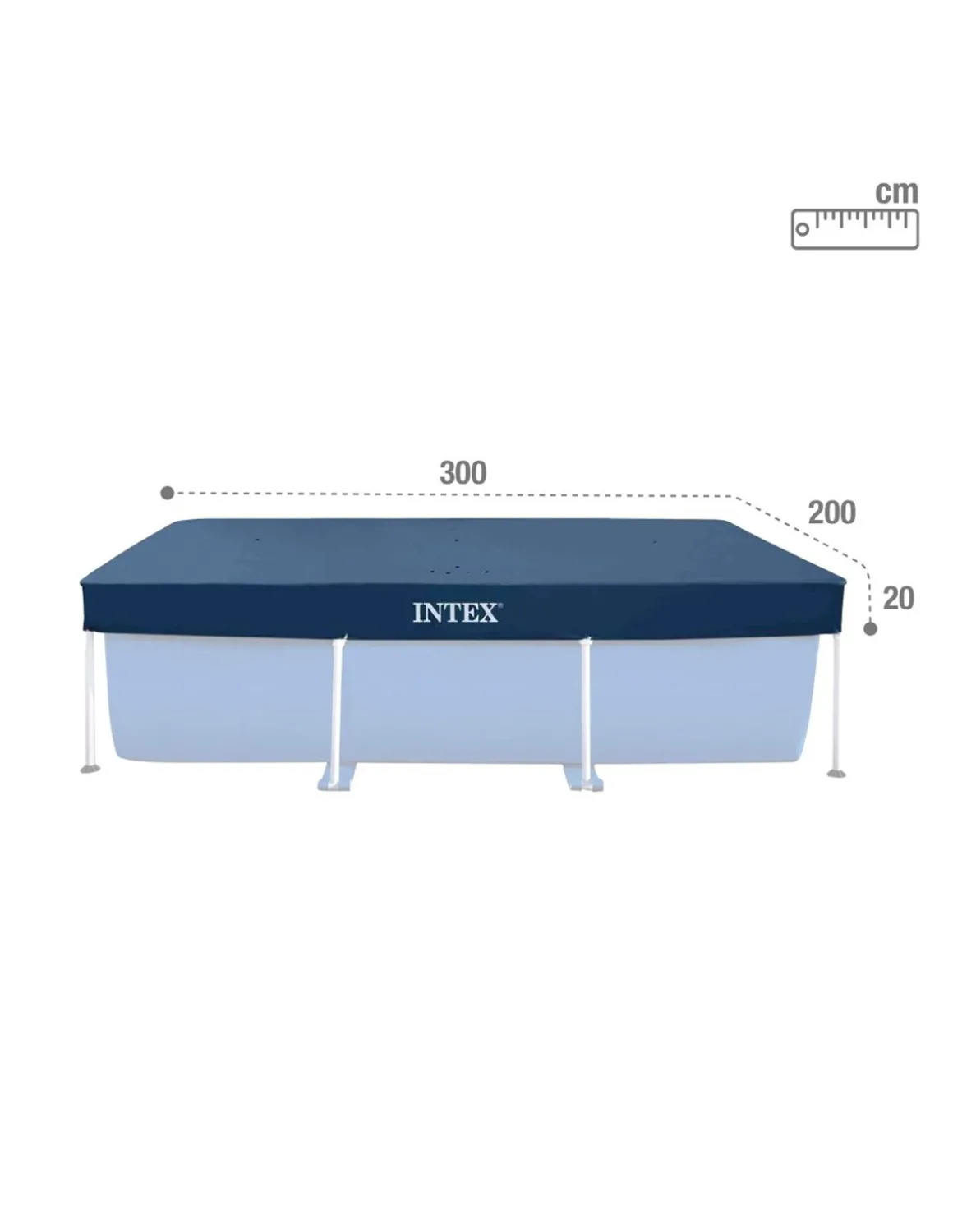 Cobertor Retráctil P/Piscinas Intex 3x2M
