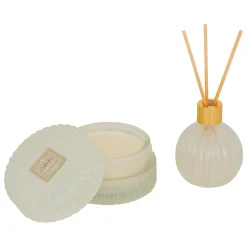 Coffret ambientador y vela COLLECTION thé blanc