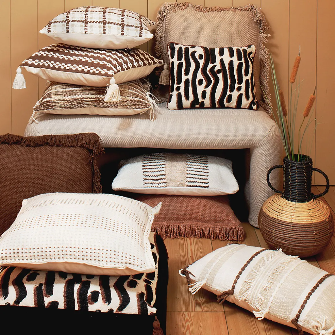 Cojin de suelo WONJA multicolor 48x48x14cm