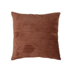 Cojín ARUM rayas marrón 38x38cm