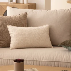 Cojín Bouclette Marfil 30x50cm