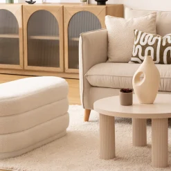 Cojín Bouclette Marfil 45x45cm