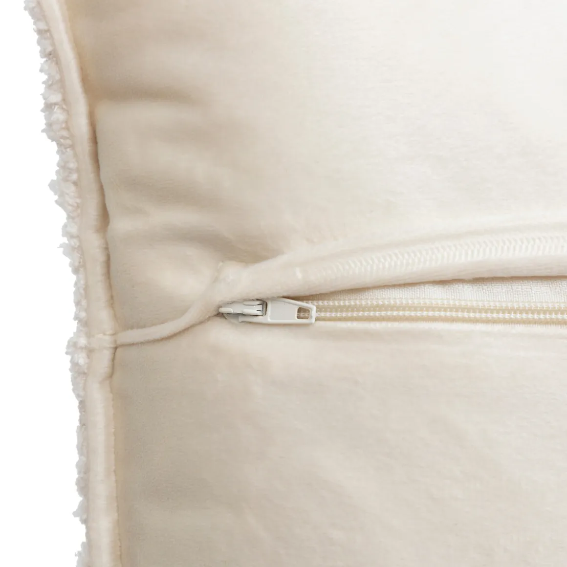 Cojín Bouclette Marfil 45x45cm