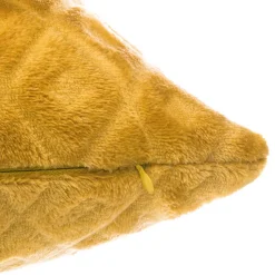 Cojín 3D Con Rombos Ocre 40x40Cm