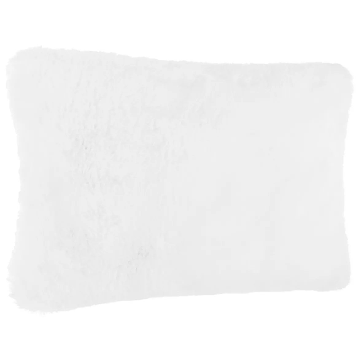 Cojín De Pelo Sintético Blanco 30x45Cm