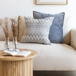 Cojín decorativo VEXUS verde y beige 50x50cm