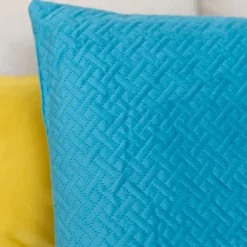 Cojín Dolce De Terciopelo Azul 38x58Cm